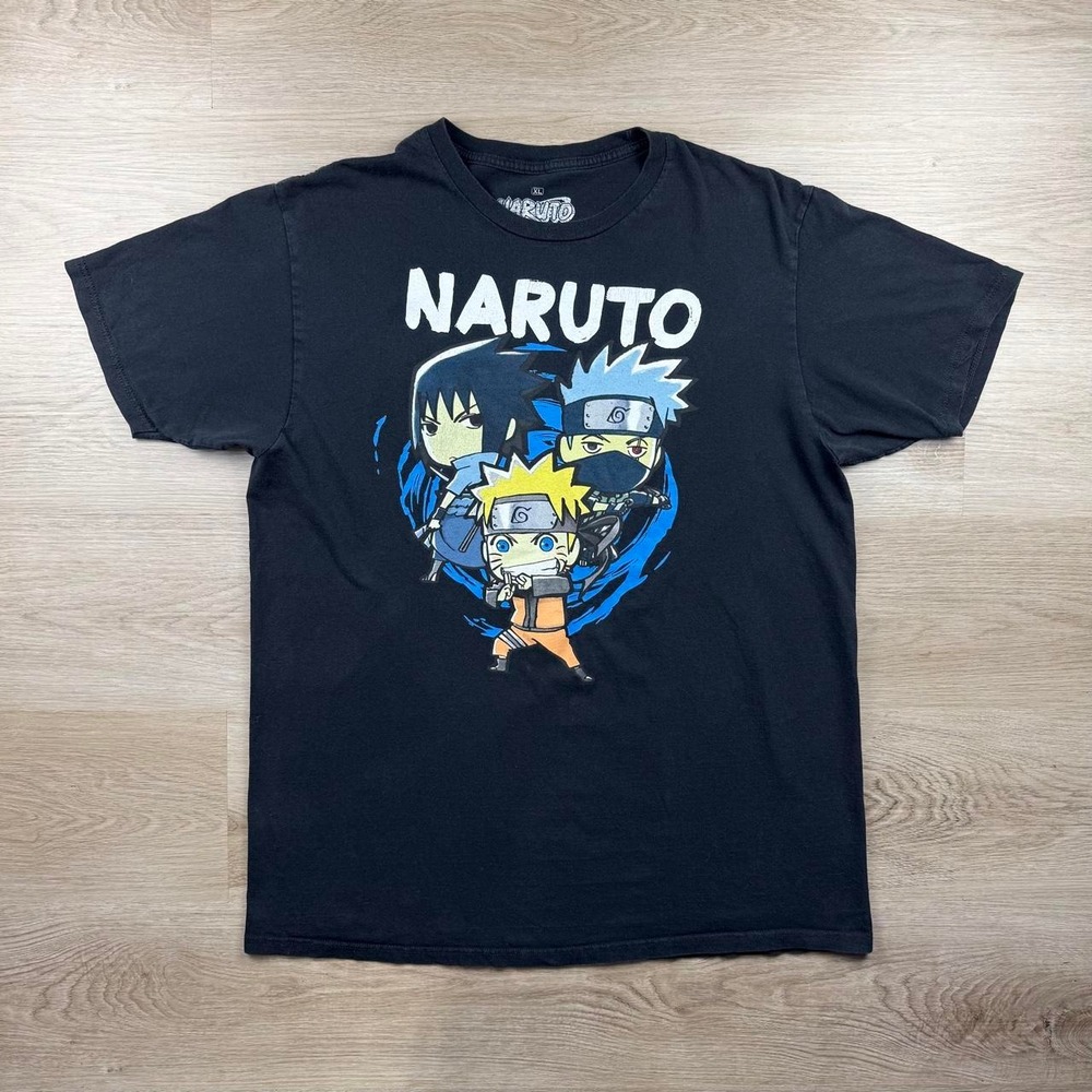 Naruto Shippuden Team 7 Chibi Character Graphic Tee XL